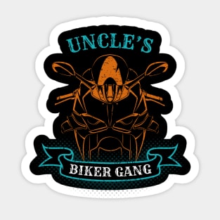 Uncle's Biker Gang Father's Day Sticker